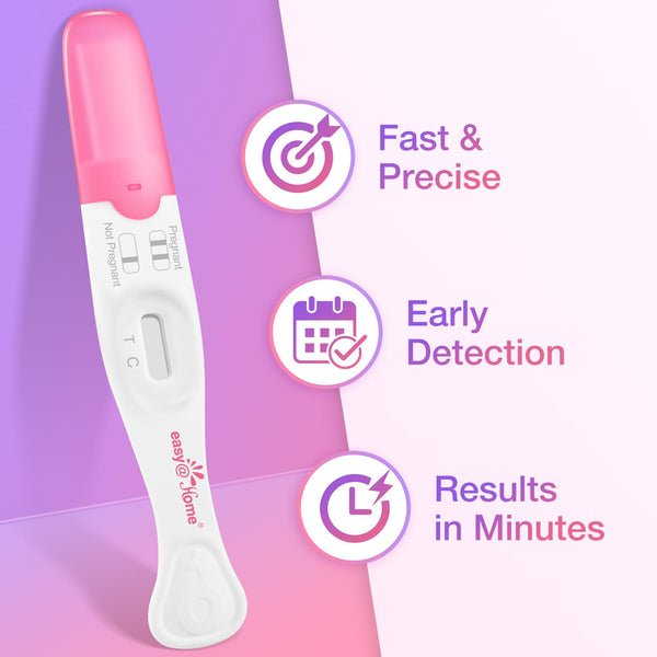Easy@Home Ovulation & Pregnancy Test Kit: 50 Ovulation Test Strips + 3 Pregnancy Tests + 2 Collapsible Pee Cups - Accurate LH Surge Tracking & Early hCG Detection & Hygienic Home Use Urine Cup for TTC