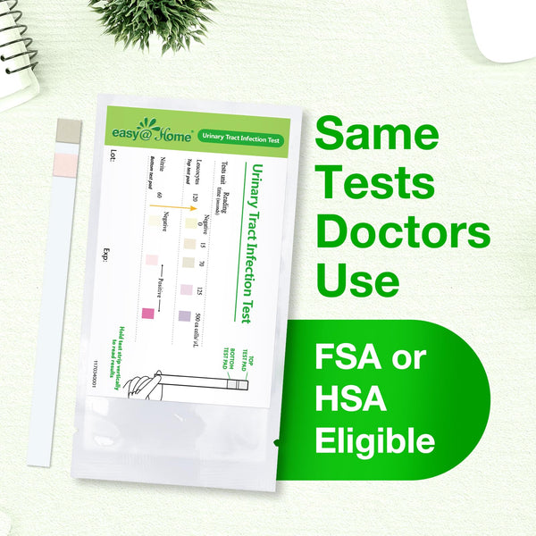 Easy@Home UTI Tests Urinary Tract Infection 50 Pouches/Box UTI-Pouch-50