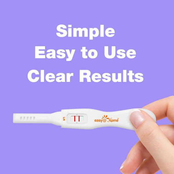 Easy@Home 25 Ovulation Predictor Kit Test Sticks, Powered by Premom App, Midstream, 25 Count