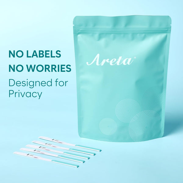 Areta 60 Ovulation Test Strips Kit: Accurate & Reliable for Women | Fast & Convenient Fertility Tracking | High Accuracy Ovulation Test Kit Blue | Expiration Date 11/13/2026