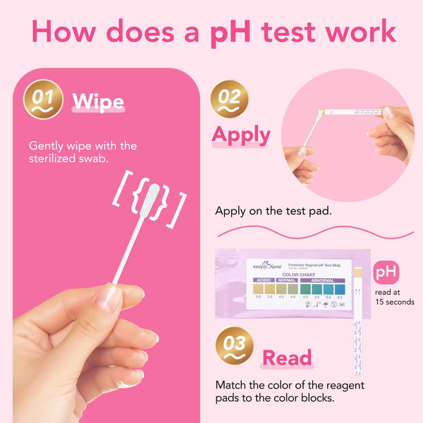 Easy@Home Vaginal pH Test Strips & UTI Test Kits (8 Pack): Yeast Infection, BV, UTI Tests for Women, Fast Accurate Results, 4 Urinary Tract Infection & 4 Feminine pH Health Tests