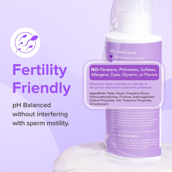 Premom Quantitative Ovulation & Pregnancy Test Kit with Sperm Friendly Fertility Gel: 25 LH + 5 HCG Strips + 2 Pee Cups + 2oz Fertility Gel | Accurate LH Tracking | pH Balanced | Works with Premom App