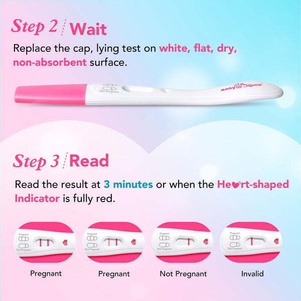 Easy Home Pregnancy Test Sticks Early Detection hCG 5 Count