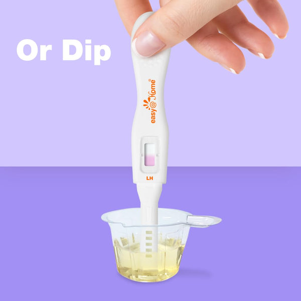 Easy@Home 25 Ovulation Predictor Kit Test Sticks, Powered by Premom App, Midstream, 25 Count