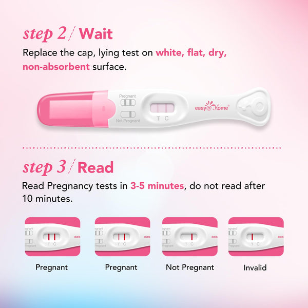 Easy@Home 9 Count Pregnancy Tests: 3 Early Detection Pregnancy Sticks & 6 Reliable Precise Pregnancy Test Strips - Instant Readings in Minutes | 9 Counts