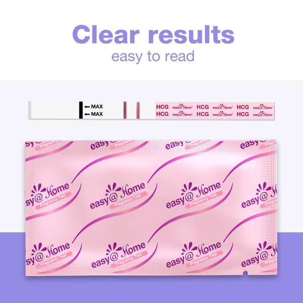 Easy@Home Ovulation Test Strips and Pregnancy Test Strips Combo Kit, Package May Vary (100LH+20HCG)