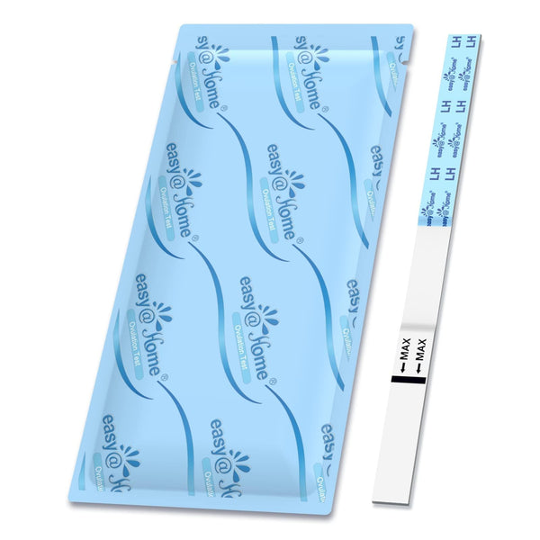 Easy@Home Ovulation Test Predictor Kit : Accurate Fertility Test for Women (Width of 5mm), Fertility Monitor Test Strips, 50 LH Strips with 50 Urine Cups