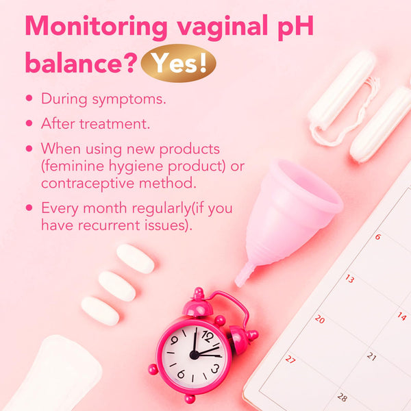 Easy@Home Vaginal pH Test -10 Strips | BV Test Kit at Home for Women | Yeast Infection Test + pH Balance for Women