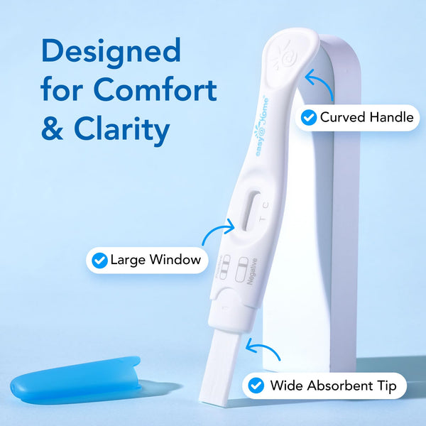 Easy@Home FSH Test Kit for Women, 5 Tests - Midstream Hormone & Cycle Tracking, Compatible with Premom App