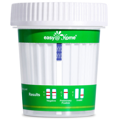 Easy@Home Marijuana Test Cup, THC Urine Drug Testing Kit, 5-Minute Results, Weed Cannabis Screening for Detox THC Flush, 1 Pack -#ECTH4-114A3