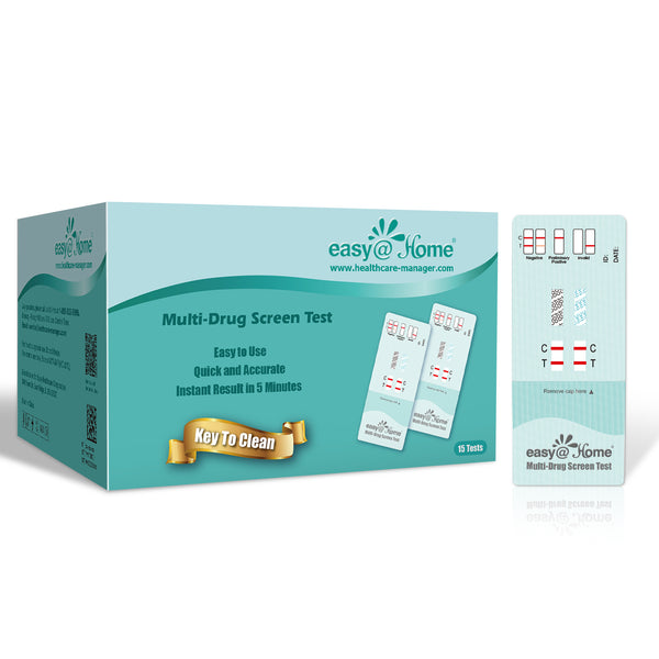 Easy@Home Marijuana and Nicotine Test: Detects THC and Nicotine Metabolites - Rapid Urine Test Strips Kit Over the Counter Use Instant Results in 5 Minutes - Multi-Drug Screen Test #EDOAP-124 15 Pack
