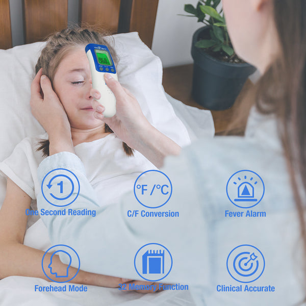 Easy@Home 3 in 1 Non-Contact Infrared Forehead Thermometer for Baby Adult and Child, NCT-301