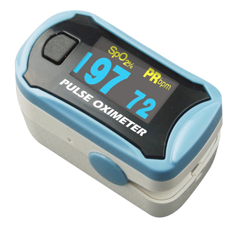 Easy@Home Fingertip Pulse Oximeter SpO2 Blood Oxygen Saturation Meter and Heart Rate Monitor, Rotatable OLED Display  -EHP029
