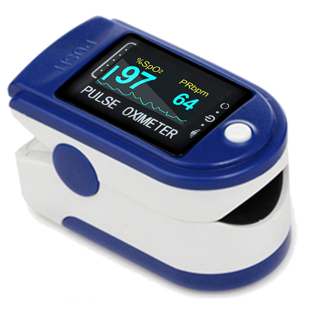 Easy@Home Fingertip Pulse Oximeter (Not for Medical Use) - SpO2 Blood Oxygen Saturation Meter and Heart Rate Monitor -EHP050