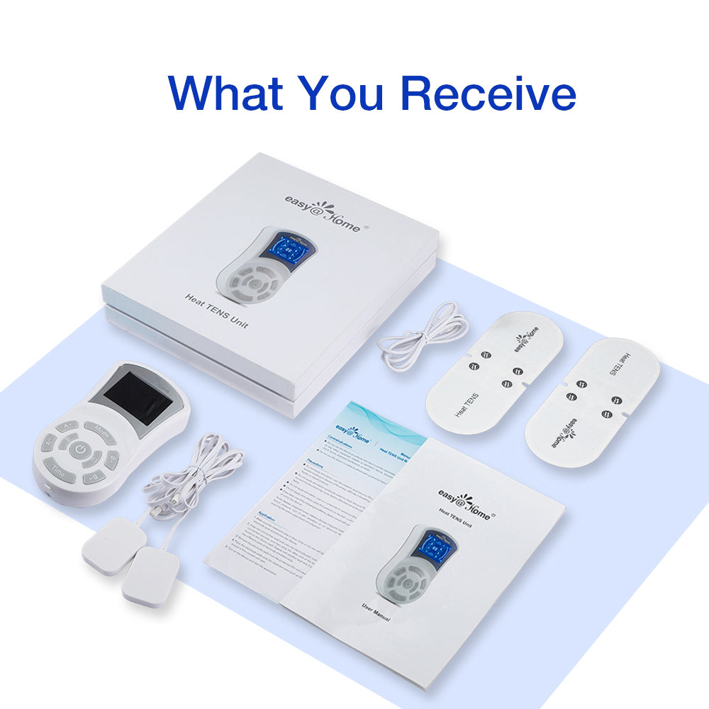 Easy@Home TENS Unit Muscle Stimulator - Electronic Pulse Massager
