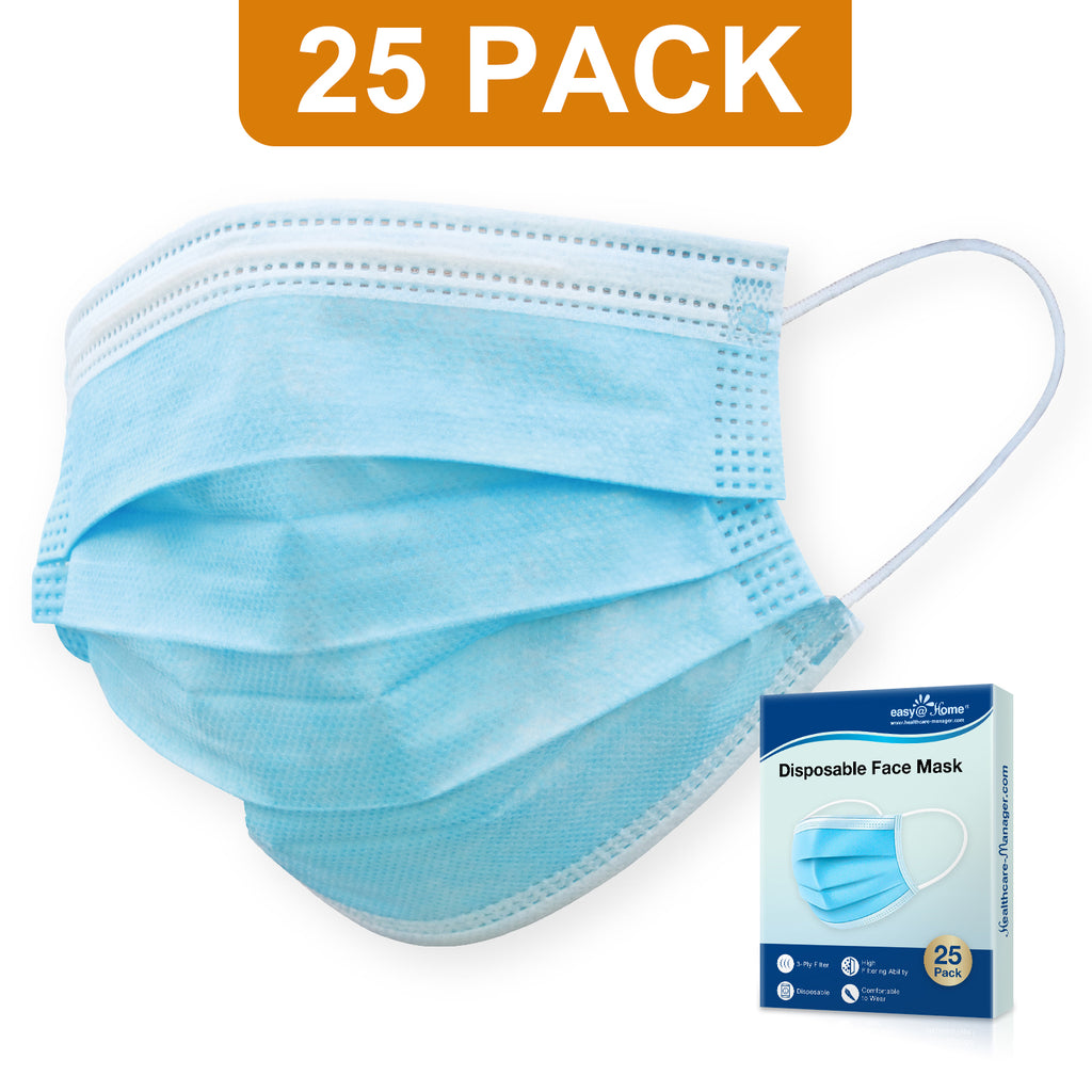 Easy@Home Face Shield (US Stock), Mouth Cover for Outdoor Protection, Anti Dust, Smoke, Haze,Pollens (Pack of 25) | EXPIRE 05/06/2022