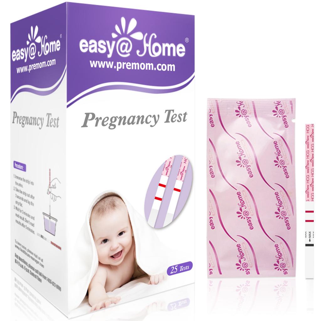 Easy@Home 25 Pregnancy (HCG) Urine Test Strips Kit, 25 HCG Tests | EZW1-S:25