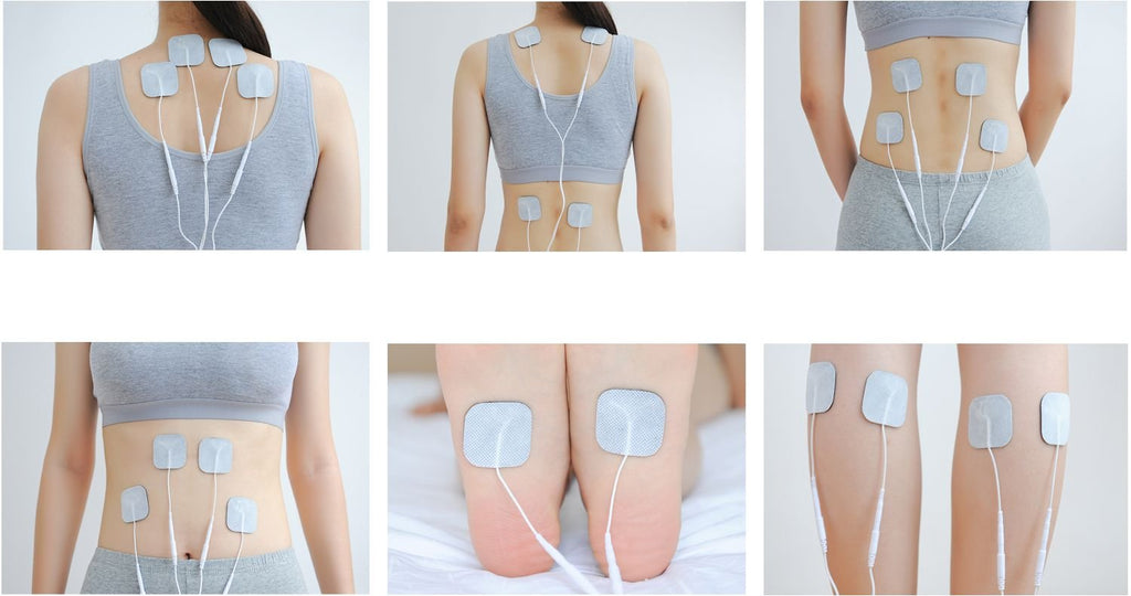 TENS Unit Muscle Stimulator, Easy@Home Electronic Pulse Massager,EMS TENS  Machine,Pain Relief therapy Pain Management Device,Backlit LCD Display, OTC