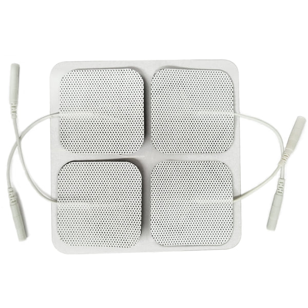 Easy@Home Tens Unit Self Stick Carbon Electrode Pads, Non Irritating Design 40 Pack 2" x 2" Reusable Pads