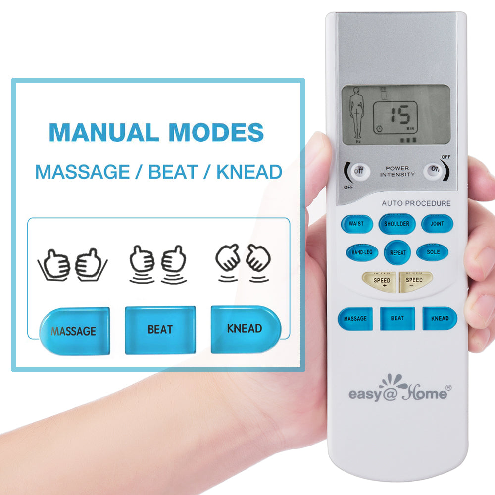 Tens Unit Machine Electric Pulse Massager Pain Relief Device +4EMS