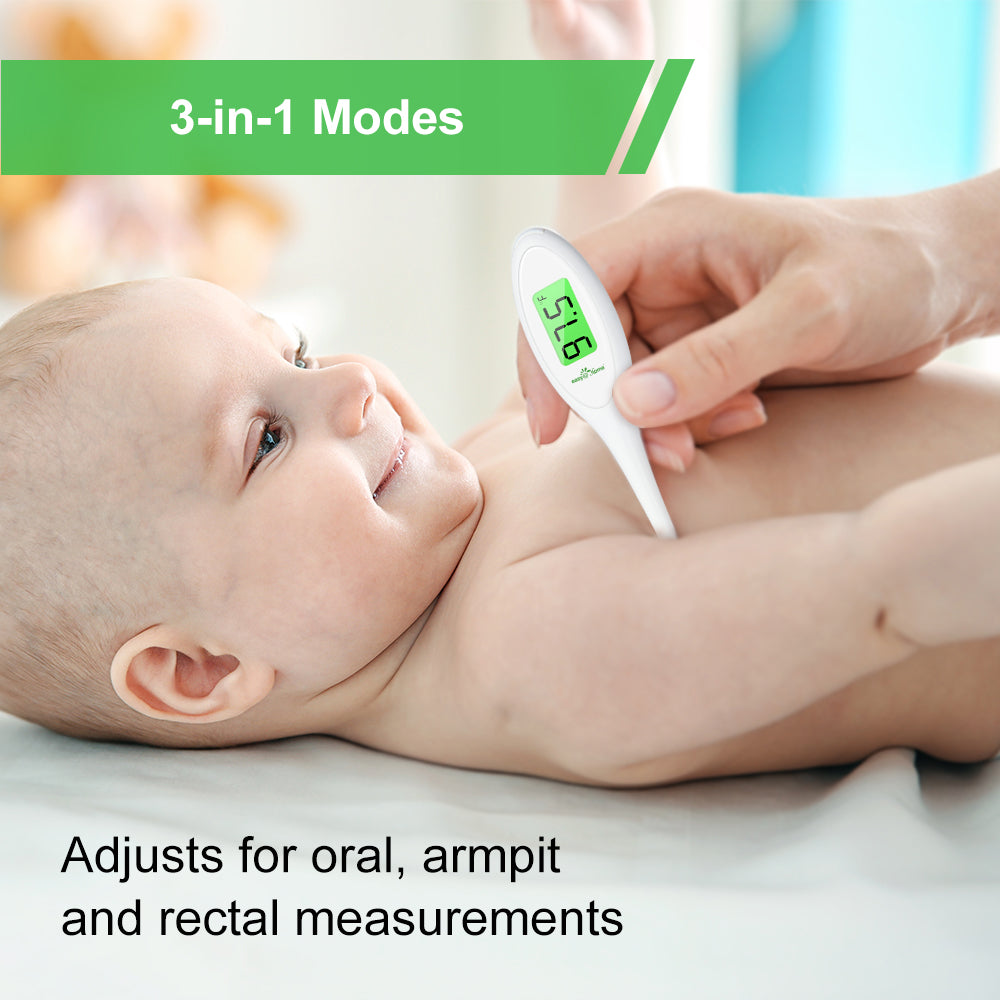 Sejoy Digital Thermometer for Oral, Rectal and Underarm, Fast Reading,  Fever Alarm 