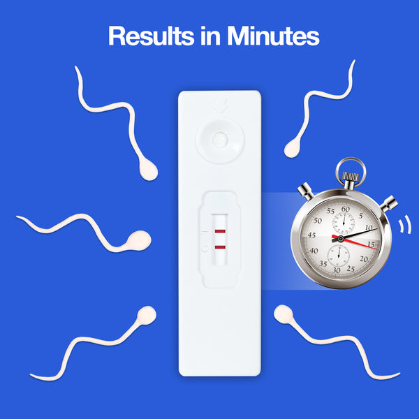 Easy@Home Male Fertility Sperm Test: Indicates Normal or Low Sperm Count | Convenient Accurate Private Semen Analysis for Men, 1 Pack