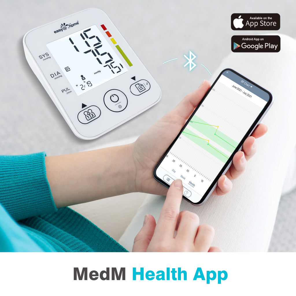 MOBI Connect Smart Bluetooth Upper Arm Blood Pressure Monitor Automatic  Blood Pressure Machine