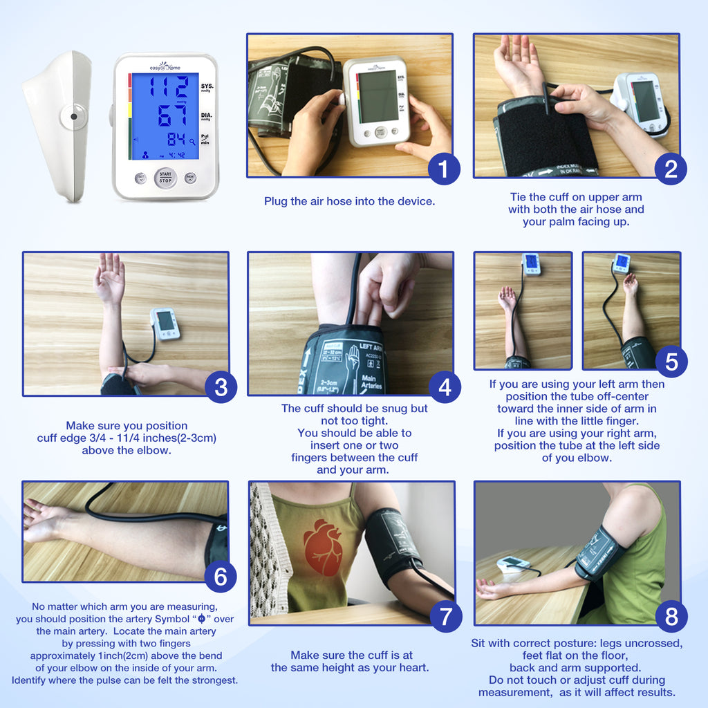 Large Cuff For Easy@Home Digital Upper Arm Blood Pressure Monitor #EBP