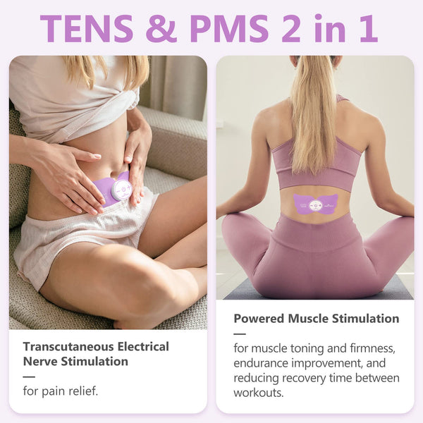 Easy@Home Electronic Pain Relief Stimulator: TENS Unit Wireless Muscle Stimulator | PMS Massage Therapy Machine | Portable Electrode Pads | FSA Eligible 6 Modes 20 Intensities EHE019
