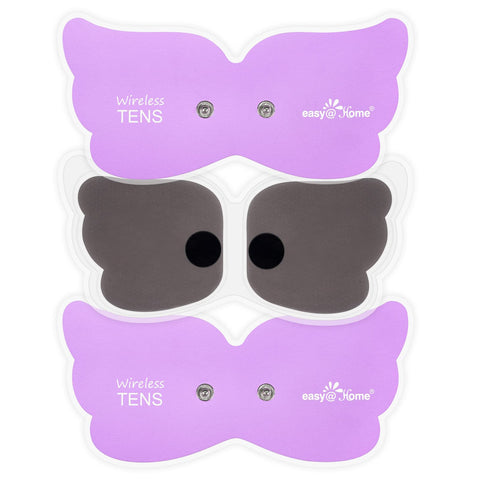 Tens Unit Wireless Electrode Pads: Easy@home Reusable Electrodes Pads I 3 Pack 6.6" x 3" Reusable Reusable I Non Irritating Design Pulse Massagers Replacement, 2 Pads per Pack, ETP019