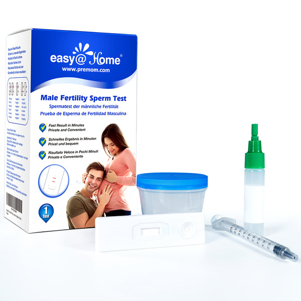 Easy@Home Male Fertility Sperm Test: Indicates Normal or Low Sperm Count | Convenient Accurate Private Semen Analysis for Men, 1 Pack