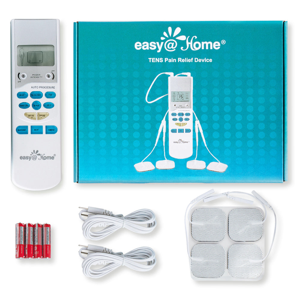 EasyHome TENS Unit Muscle Stimulator - Electronic Pulse Massager, 510K  Cleared, FSA Eligible OTC Home Use handheld Pain Relief therapy Device-Pain  Management Machine Gift for Mom Dad - EHE009