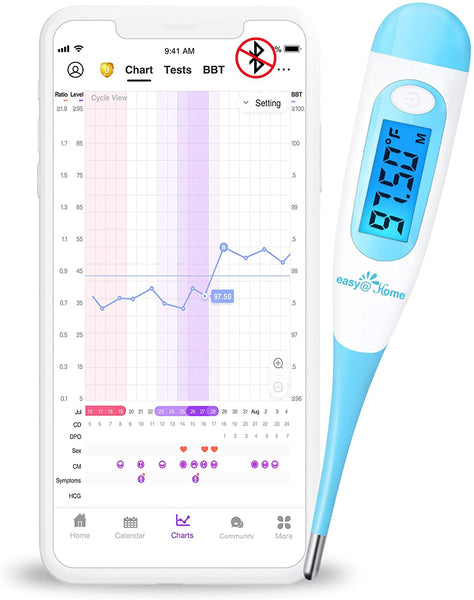 Easy@Home Digital Oral Basal Thermometer, EBT-100