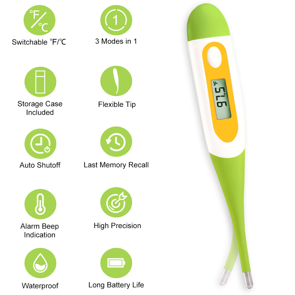 Thermometer, Portable Digital Thermometer High Accuracy -50 Degrees Celsius  ~530 Degrees Celsius Large Range For Water Temperature Measurement 