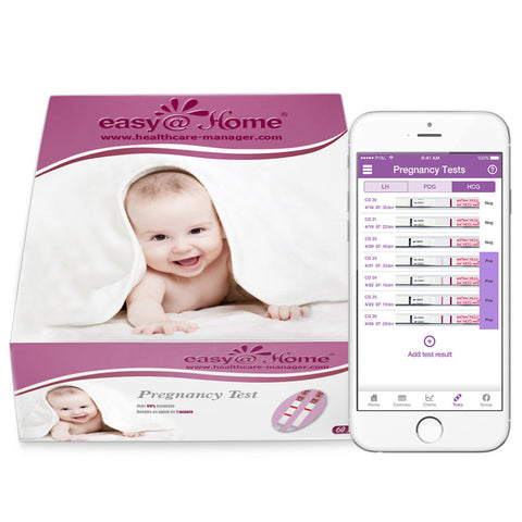 Easy@Home 100 Pregnancy (HCG) Urine Test Strips, 100 HCG Tests | EZW1-S:100