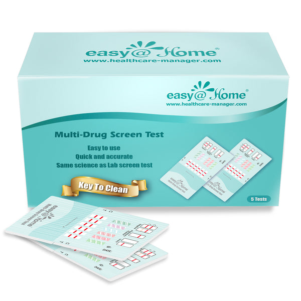 10 Pack Easy@Home 6 Panel Instant Urine Drug Test - Most Sensitive and Comprehensive Opiate/Opioids Test with Marijuana THC Panel - Testing MOP (OPI 300), BUP, COC, MTD, OXY, THC #EDOAP-065