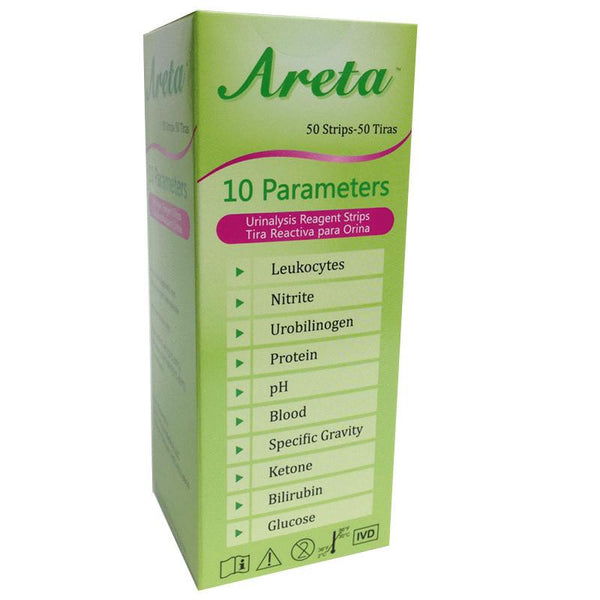 Health Management - Easy@Home Areta 10 Parameter (10SG) Urinalysis Reagent Test Strips 50 Strips