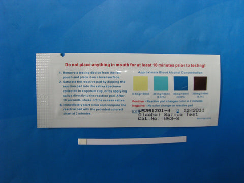 Health Management - One Step Alcohol Saliva Test Strip -100 Pack