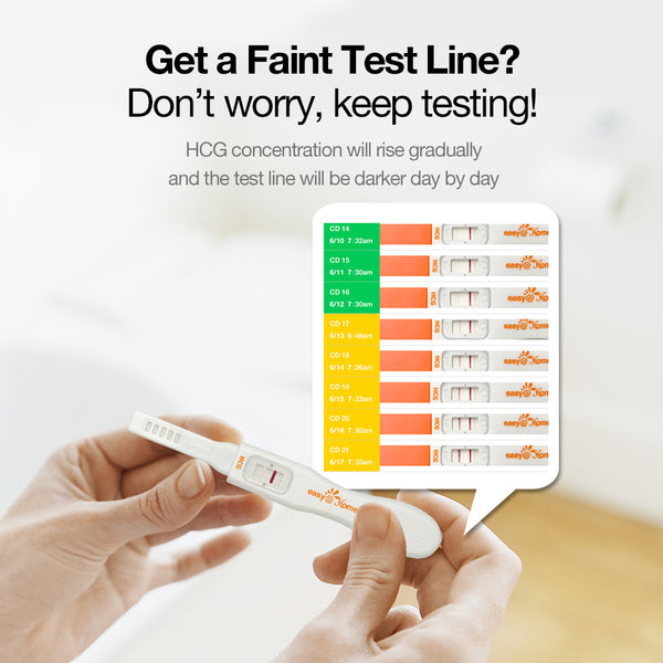 Easy@Home 3 Pregnancy Test Sticks - hCG Midstream Tests