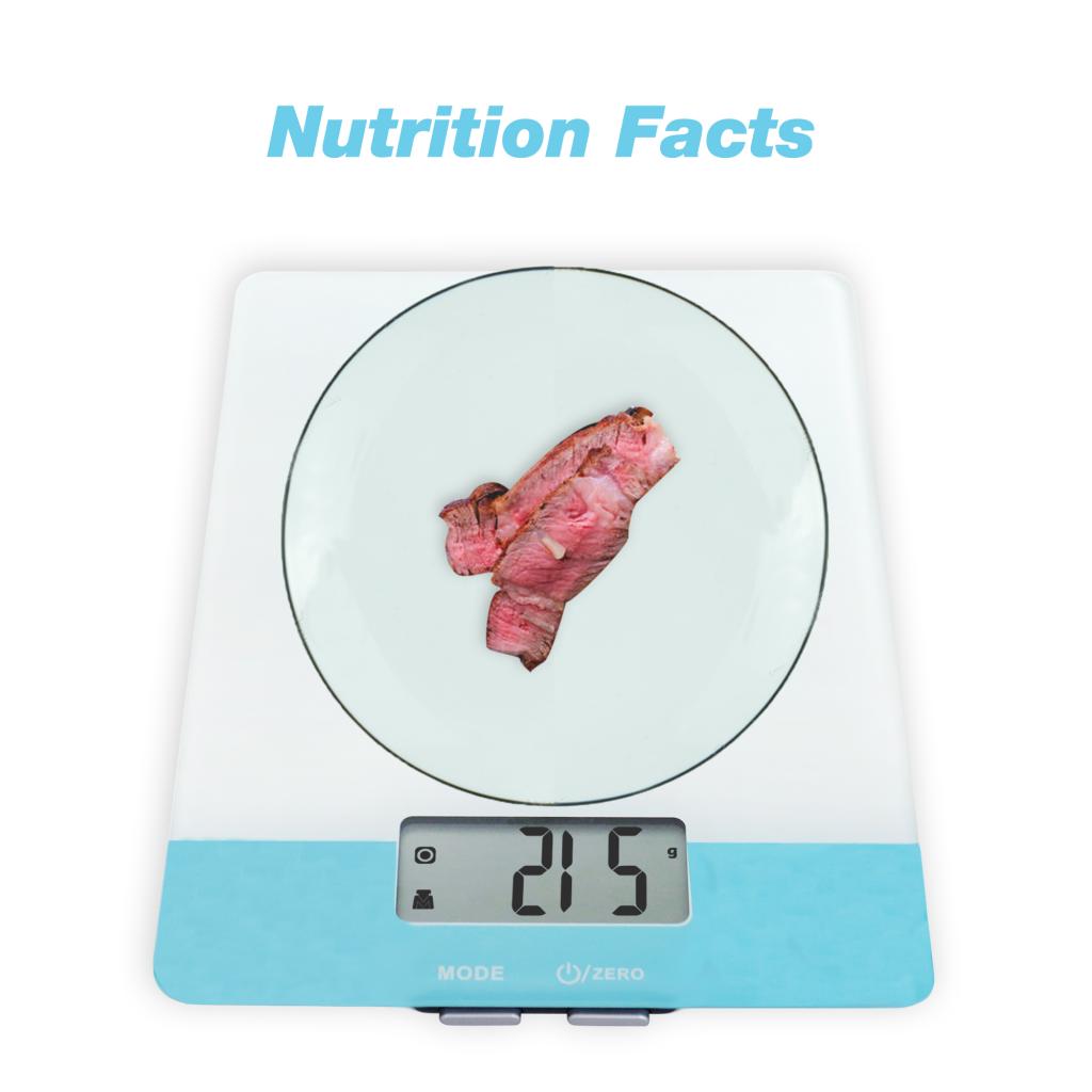 Glass Top Nutritional Calculator & Food Scale 